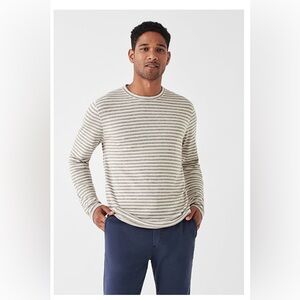 Faherty Striped Reversible Pima Cotton Blend Tee